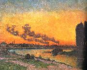  J B Armand  Guillaumin Sunset at Ivry China oil painting reproduction